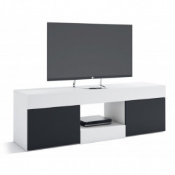 Mueble TV Renoir blanco y negro